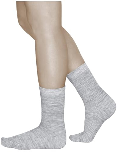 VITSOCKS Ullstrumpor Dam 80% MERINOULL Varma Strumpor (3 PAR) Mjuka Andas, ljusgrå, 35-38