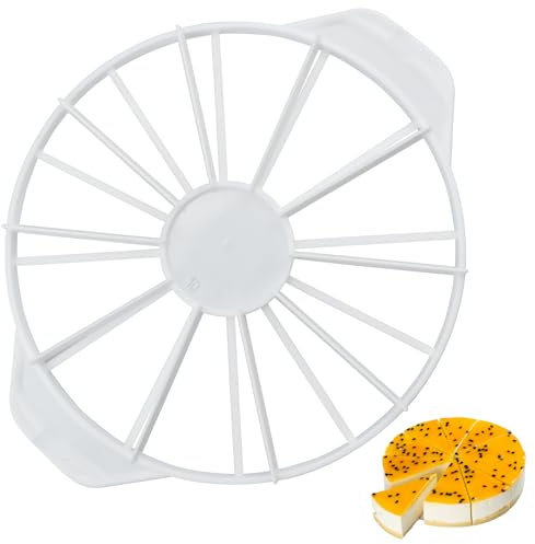 UBANU Cake Portion Marker, Round Cake Marker Divider with Double Sided Slices for Equal Portions, Divider 10 or 12 for Even Slices
