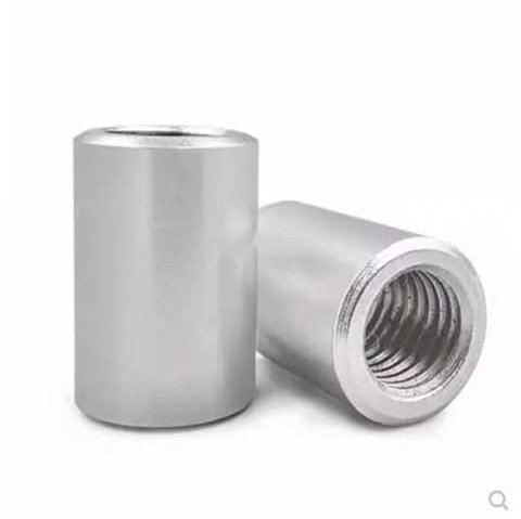 2/5 Stück runde Kupplungsmuttern M3 M4 M5 M6 M8 M10 Verlängern Sie lange runde Kupplungsmutter 304 Edelstahl Bleischrauben-Verbindungsmutter(M10x20 2pcs)