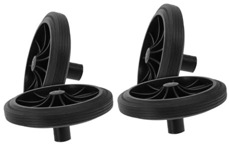Yardwe 4pièces Lot de roulettes De Rechange pour Poubelle roulettes pour Conteneur à Déchets Détachées pour Grandes Poubelles