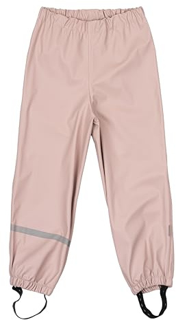 Mikk-line Pantalon de pluie pour enfants et bébés | Pantalon imperméable et coupe-vent pour filles et garçons – Idéal pour les temps pluvieux et boueux, Adobe Rose, 128