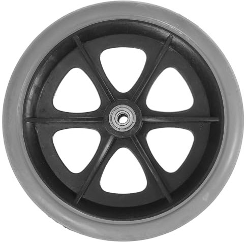 POPETPOP 1pc Solid Front Wheel Wheelchair Tire Rotating Accessory for Elders and Patients Strong Load-bearing Design Easy Installation