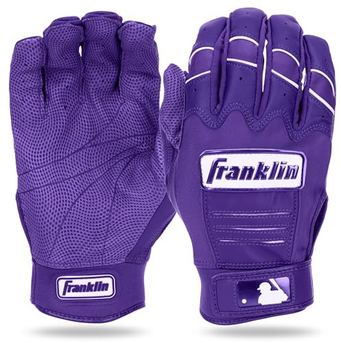 Franklin Sport MLB CFX Pro Batting-Handschuhe für Erwachsene und Jugendliche, Baseball- und Softball-Ausrüstung, Violett, Größe L, Jugend