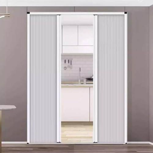 Puertas de acordeón 190 200 210 220 240 Cm De Alto Puerta Plegable Invisible De Nido De Abeja, Sin Perforaciones Puertas De Acordeón Para Armarios Interiores, Puertas Corredizas Plegables(180x220cm/71