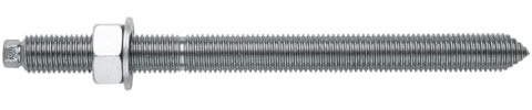 INDEX Tige filetée pour scellement chimique avec rondelle et écrou - Zingué 8.8 M16x190 - Cheville fixation