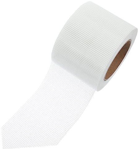 HEALSOPTHY Data [ Nastro Adesivo Per Crepe Sui Muri Nastro Sigillante Autoadesivo Per Cartongesso Rete in Fibra Di Vetro 10 Cm x 30 m Rinforzo e Riparazione Pareti Interno