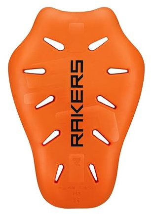 Rakers Paraschiena Moto Inserto Protettivo, Protezione Schiena in Viscoflex Leggero e Flessibile, Certificato EN1621-2 Livello 1, Unisex per Giacca Moto e Scooter (L)