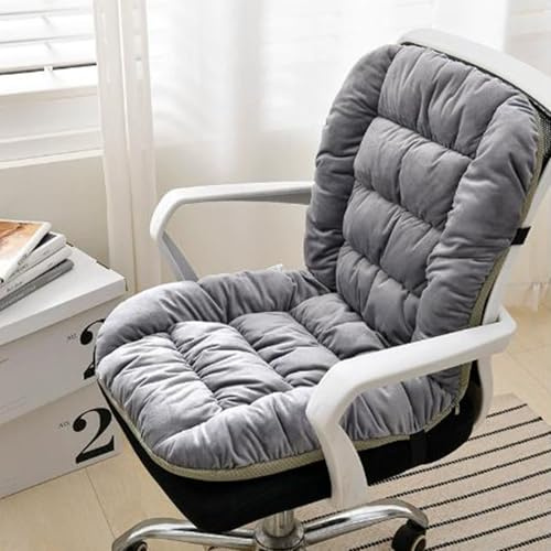 Heating pad, Heated Seat Cushion for Full Back and Seat, 4 Timer Setting & 9 Temperature Settings, Fast Heat Machine Washable Heating Pad for Office/Home Use(Grey)