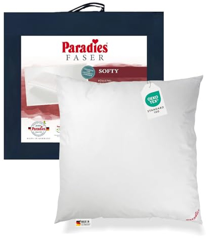 PARADIES Softy Kopfkissen Kissen Faserkissen Kuschelkissen 80x80 60°