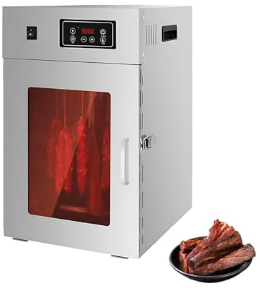 Deshidratador De Carne, Secador De Carne Profesional 800 W Con Temporizador 24 Horas Y Armario De Secado De Carne Colgante Para Embutidos Y Cecina De Res