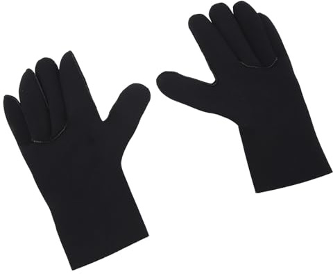 aqxreight 3 Mm Neopren Simhandskar Termiska Anti-halk Dykhandskar för Män Dam Fiskehandskar för Snorkling Kajakpaddling Undervattensarbete (M)