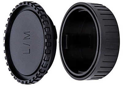 JJC Gehäusedeckel + Objektivdeckel Hinten für Leica M Mount Kamera/Objektiv