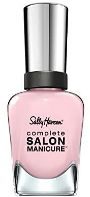 Sally Hansen Complete Salon Manicure Nail Polish, Blush Against The World Limited Edition with Keratin Complex and Shiny, Color 182, Pink, 14.7 ml