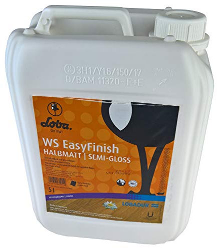 LOBADUR® WS EasyFinish, Kork und Parkettlack auf wasserbasis, für starke Beanspruchung (1 Liter, Halbmatt)