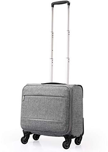 Valise de Chariot, Bagage à Main de Cabine de Voyage, avec Port de Chargeur USB avec 4 Roues 1846.5 * 25.5 * 45.5cm FENGMING (Couleur : Gray, Taille : 46.5 * 25.5 * 45.5cm)