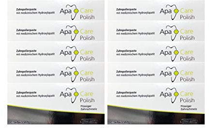 10x 20ml ApaCare Polish Zahnpolierpaste Flüssiger Zahnschmelz │NEU