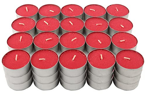 60 Stück Duft Teelichter Duftenden, Duftteelichter Duftkerzen - Duft Waldfrüchte