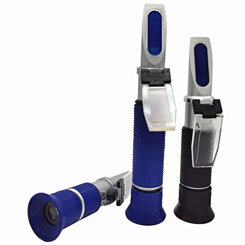 FVRYCA Portable Antifreeze Refractometer Coolant Battery Condition Tester Glycol Coolant Antifreeze Tester