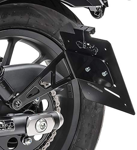 Kennzeichenhalter seitlich L kompatibel mit Honda Rebel 1100 21-25 schwarz