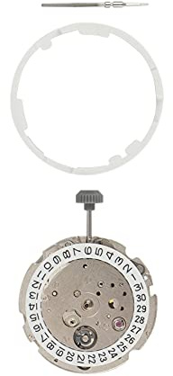 NIZEAMI Mouvement de Montre Japon 21 MIYOTA 8215 de Haute Qualité, Roue de Date Noire en Acier Inoxydable