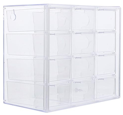 Operitacx 12 Acrylboxen Zum Ausstellen Durchsichtige Quadratische Würfel Acrylbox Mit Deckel Süßigkeitenbehälter Kleine Aufbewahrungsbox Schmuckschatulle 6 Cm