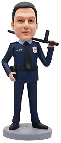mydedor benutzerdefinierte Bobble-Heads Figur angepasste Puppe, männlich Polizei im Dienst benutzerdefinierte Bobble Head, Bobble Head Figuren handgefertigte personalisierte Skulptur Geschenk für Mann