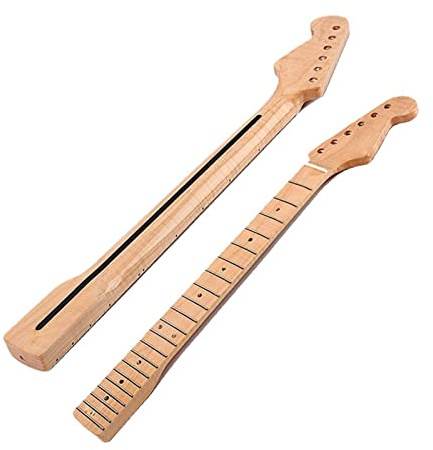 E-Gitarrenhals 22 Bünde Ahorn-Griffbrett Für Fender Für ST Mit Mittellinie Hinten Gitarre Hals Ersatz