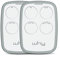 1Control Why, Mando a Distancia Universal de 4 Teclas, para Abrir Cancelas y Puertas de Garaje, Copia hasta 750 mandos a Distancia Rolling Code, Controla hasta 4 Entradas, Blanco, Made in Italy