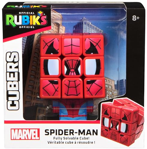 Cubo Rubik's, cuber Spider-Man, rompicapo da risolvere, articolo da collezione Spider-Man, giocattolo tattile, per adulti e bambini dai 7 anni in su