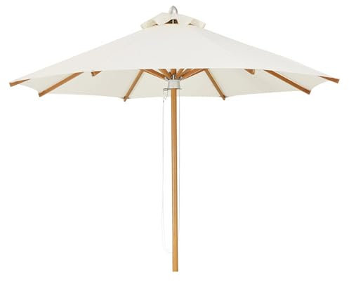 NYASAA Sonnenschirm Balkon Ø 250cm mit Polyester & Metall, Sonnenschutz UV Gartenschirm Marktschirm