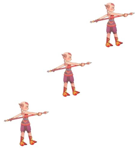 BESTonZON 3st Traditionelles Schattenpuppenspielzeug Chinesische Handpuppen Bausatz Für Schattenpuppenspiel Marionette Sprechende Geschichtenpuppe Jungen Kind Holz Erwachsener Bauchredner