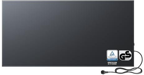 BR Bringer Infrarotheizung 1200 Watt - Infrarot Elektroheizung Energiesparend - TÜV & GS - Deutsche Qualitätsmarke (schwarz)