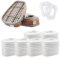 Kit d'Accessoires Filtrants 6001 pour une Protection Faciale Optimale - Filtre Respiratoire avec 60 Cotons Filtrants, 2 Cartouches Filtrantes et 2 Couvercles - Compatible avec 6001/6200/7501/7502/6800