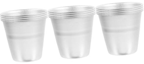 MAGICLULU 3 Set Di Teglie Per Budino in Lega Di Alluminio Forma Unica in Metallo Per Budino E Cupcake Indeformabili Ad Alta Temperatura Facili Da Pulire 4 Pezzi*3