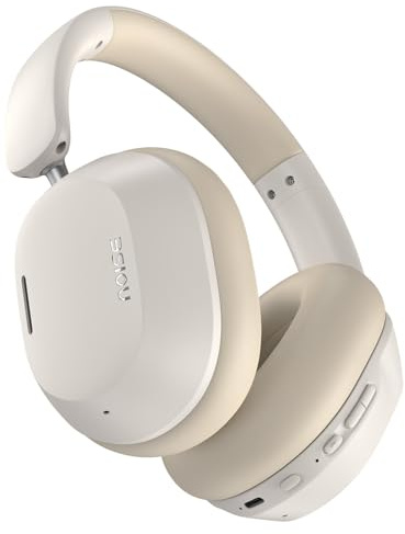 Noise Max 5 Active NoiseCancelling Wireless Headphones, 80Hr Playtime, High Fidelity Acoustics, Light & Foldable, Adaptive ANC, Low Latency, 1 Year Warranty, Perfect for Gaming & Music (Calm Beige)