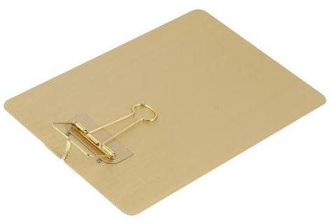 SECFOU Presse-papiers En Métal A5 Plaquette D'écriture Solide Légère Format Standard Pour Bureau Élève Enseignant