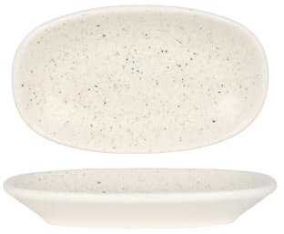 Bonna Placa de servicio - Luca Sand - Porcelana - 19x11 cm - juego de 2