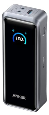 Anker Prime Power Bank, 26,250mAh 3-Port Portable Charger with 300W Output, Two-Way Charging, Flight-Approved, App Control, Compatible with iPhone 17/16 Series, Charging Base Not Included