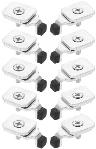 HAWILLOSCH Gardinen Endstopper Eisen 10 Stück Kleine Vorhangschienen Stopper Einfache Montage Multifunktional Für Innenbereich Gardinenschienen