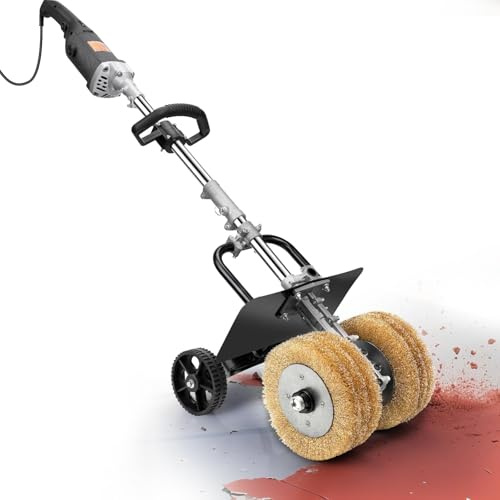 Smerigliatrice 6 in 1, 3850 W, per ristrutturazione di superfici, levigatrice a rulli, max. 4000 giri/m, 6 marce, 2 spazzole in acciaio XXL, Ø 180 mm, cavo da 2 m, superficie verniciata in metallo