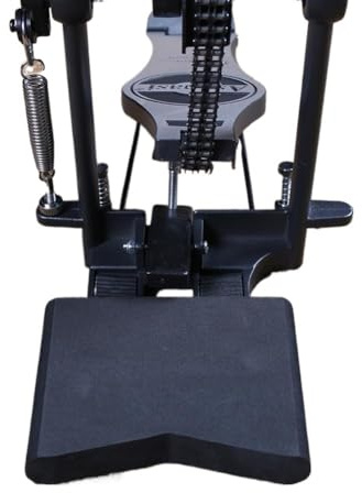 Drum Pedal Anchor Blocks, Hi-Hat & Double Bass Pedal Stabilizers: Anti-Slip Rubber-Steel Stopper Base-Plate Design | Drum Kit Stability Control/Practice-Performance Use 2Pcs