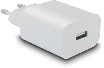 Mooov 733054 - Cargador de Pared USB-A 1A | Cargador de Red 5V Universal para Smartphone y Tablet Android y Apple | Compacto y Ligero | 1 Puerto USB-A