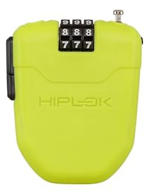 Hiplok FX, Kabellås, Unisex, LIME, 100 cm låsomfång