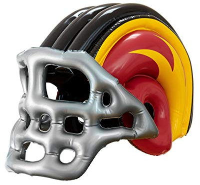 Horror-Shop Aufblasbarer Footballspieler Helm | Unisex