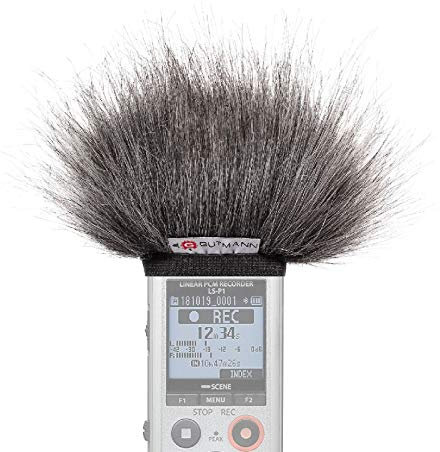 Gutmann bonnette Anti-Vent Protection Contre de Bruit Le Vent pour Olympus LS-P1 LS-P2 LS-P4 Grey