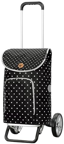 Andersen Shopper Alu Star höhenverstellbar mit Rad Ø 20cm und 41 Liter Tasche Ole schwarz