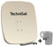 TechniSat SATMAN 65 PLUS - Satellitenschüssel (65 cm Sat Spiegel mit Masthalterung und UNYSAT Universal-Quattro-LNB im Wetterschutz-Gehäuse, Multischalter wird benötigt) beige