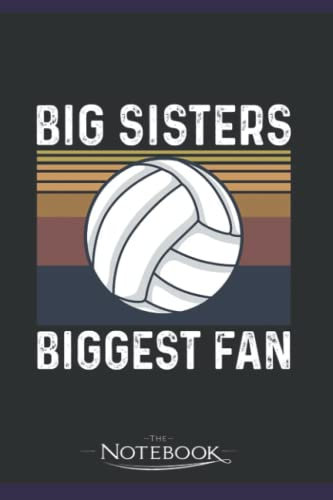 Volleyball Team Design for a Brother of a Volleyball Player Notebook: 120 Pages 6 x 9 Inch, Book Review Journal | Perfect Funny Gag Gift Joke Journal Notebook, Note Pad, Notes,