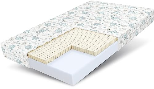 FDM Dream Madrass 90 x 190 cm, skumgummi, barnmadrass, höjd 11 cm, hårdhetsgrad H2, H3, Öko-Tex för allergiker, tvättbart latexmadrasskydd, Dumbo