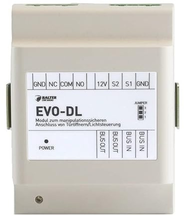 Balter EVO Video Türsprechanlage ? Manipulationssicheres Anschluss-Modul EVO-DL für Türöffner und Lichtsteuerung